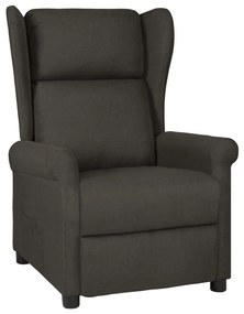 vidaXL Fotoliu rabatabil, gri taupe, material textil