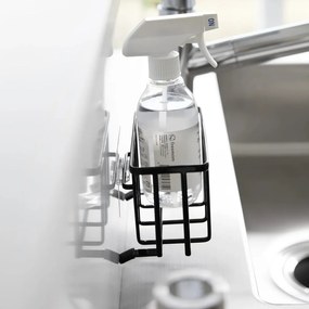 Suport pentru accesorii de spălat negru autoadeziv din metal Film Hook – YAMAZAKI