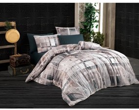 BedTex Lenjerie de pat din bumbac Alvaro gri, 220 x 200 cm, 2 bucăți 70 x 90 cm