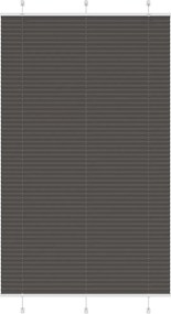 vidaXL Jaluzea plisată negru 115x200 cm Lățime țesătură 114,4 cm