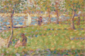 Tablou - Georges Seurat, Study for "La Grande Jatte", reproducere (90x60 cm)