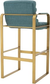 Scaun de bar elegant design LUX Olsen, scalea blue