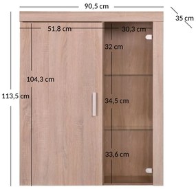 Raft Dalila 1D1W (Stejar sonoma). 1052832
