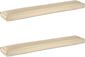 vidaXL Set de perne pentru palet 2 pcs Bej 200 x 40 x 8 cm