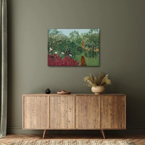 Tablou - Henri Rousseau, Tropical Forest with Monkeys, reproducere (70x50 cm)