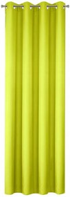Draperii monocromă verde și galbenă distinctivă pe cercuri Lungime: 250 cm