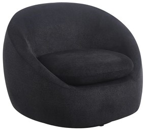 Fotoliu Rotativ – Fotoliu Modern și Confortabil pentru Living, Material Textil, Negru