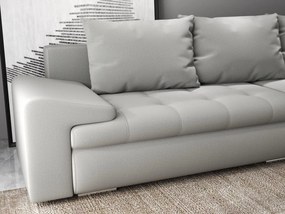 Colțar extensibil dumonde cu ladă de depozitare si sezut confortabil din spuma high-density, Leonardo Royal Gri 260x185 cm II