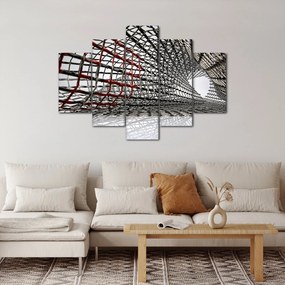 Tablou cu construcție din fier (150x105 cm)