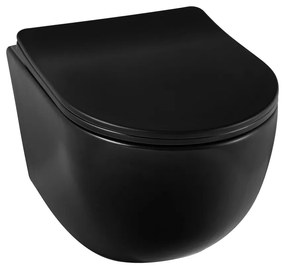 Miska podwieszana WC - LUNA BLACK 5905591090599