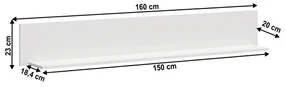 Raft 160, alb, OLJE