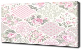 Tablou pe pânză canvas Trandafiri si ornamente