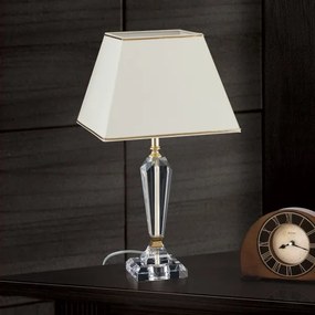 Orion LA 4-1201 - Lampă de cristal de masă VERONIQUE 1xE27/60W/230V crem/auriu