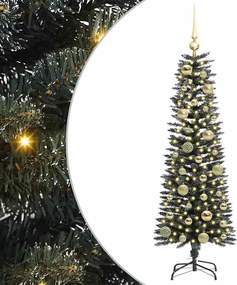 vidaXL Brad de Crăciun artificial Verde 120 cm PVC și Plastic și Oțel