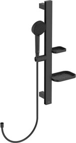 Set de dus cu bara 60 cm Ideal Standard Alu+ negru mat 2 functii din aluminiu