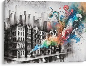 Tablou - Viața industrială (70x50 cm)
