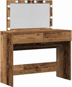 vidaXL Masă de Machiaj Lemn vechi 100 x 40 x 120 cm Lemn compozit
