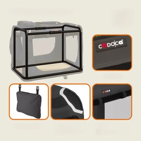 Deuba Geantă portabilă pentru câine M 60x42x44 cm - antracit