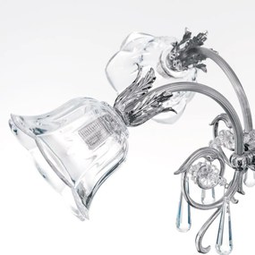 Candelabru cristal design lux LA BOHEME D-60cm 4L antique silver