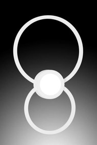 Aplica LED dimabila design geometric MURAL alba