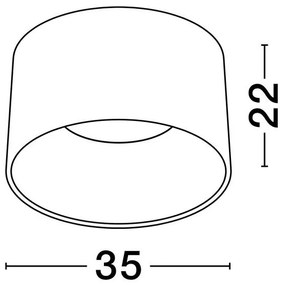 Plafoniera LED design modern ATIL D-35cm