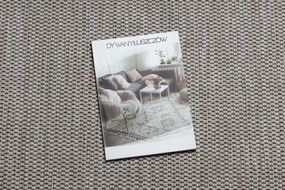 Covor sisal Floorlux 20195 argintiu  si negru