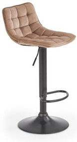 Scaun de bar H95 velvet bej