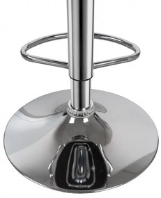 Set 2 scaune de bar rotative din piele sintetică Midnight albe