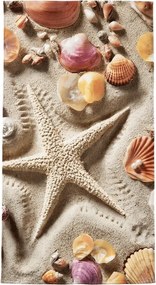 Prosop de plaja cu uscare rapida OCEAN SAND colorat 70 x 140 cm, 100% microfibra