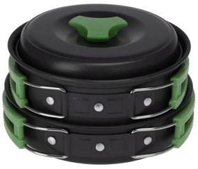 Set de oale din aluminiu Redcliffs din 2 piese cumâner din plastic, verde
