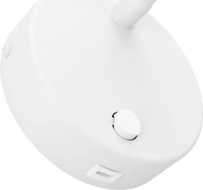 Eglo 901782 - Lampă LED de perete flexibilă cu USB OLIVANDINO LED/3,8W/230V albă
