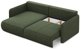 Colțar verde extensibil/cu spațiu de depozitare (cu colț pe partea stângă) Nanea – Makamii