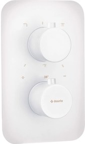 Capac pentru baterie cada cu termostat, element extern BOX, alb, Deante Therm