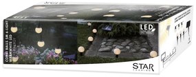 Șirag luminos solar LED Star Trading Balls Combo, 6 becuri, lungime 5 m