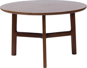 MAZZONI EXPORT BELLUNO Nuc Natural (Maro Închis) - MĂSUȚĂ DE CAFEA DIN LEMN Ø65 cm ROTUNDĂ MODERN CLASSIC