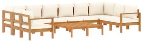 3214853 vidaXL Set de canapele de grădină cu perne, 8 piese, lemn masiv acacia
