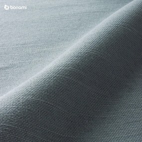 Pat matrimonial albastru deschis tapițat cu spațiu de depozitare cu somieră 140x200 cm Lotte – Meise Möbel