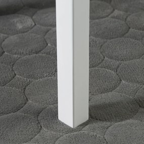 HOMCOM Set de 2 scaune de sufragerie din lemn masiv scaun de bucătărie stil rustic spătar încrucișat alb și stejar | Aosom Romania