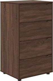 vidaXL Dulapuri de depozitare 2 pcs Stejar închis 60 x 48 x 105 cm