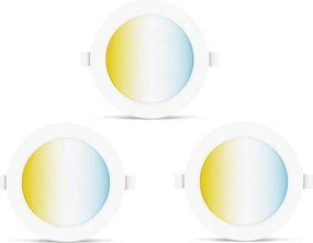 SET 3x corp de iluminat LED dimabil încastrat Aigostar MESH 6W/230V 2700K-6500K d. 11,5cm