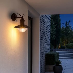 Brilagi - Aplica de exterior MOLDE 1xE27/60W/230V IP44 negru