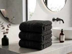 Prosop de maini Classic 50 x 100 cm negru, 100% bumbac