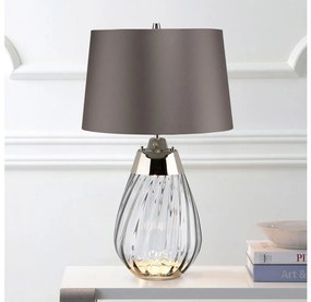 Lampă LED de masă Elstead LENA-TL-S-SMOKE LENA 1xE27/60W/230V + 1xGU10/7W gri