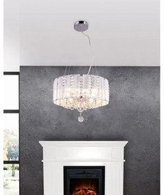 Globo 15091H - Lustră de cristal pe cablu WALLA 4xE14/40W/230V