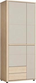 Dulap pentru living OSLO OS1, PAL laminat, cu 2 usi si 2 sertare, 78x5