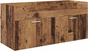 vidaXL Dulap de chiuvetă cu depozitare cu ușă Lemn vechi Lemn compozit