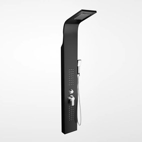 Alegre BLACK Panel duș, oțel inoxidabil