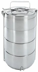 Recipient pentru alimente Orion, din inox, 4 nivele, 0,9 l