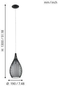 Lustră Eglo 92252 RAZONI 1xE27/60W/230V