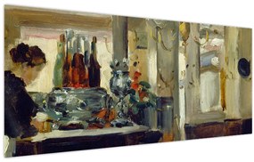 Tablou - Style of Edouard Manet, Bon Bock Cafe, reproducere (120x50 cm)